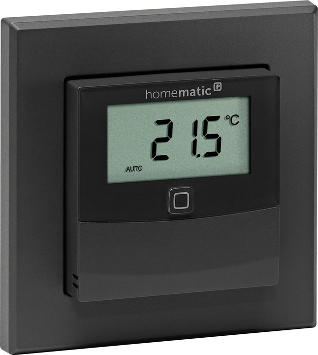 Produktbild Homematic IP Temperatur- und Luftfeuchtigkeitssensor mit Display HmIP-STHD-A (anthrazit)