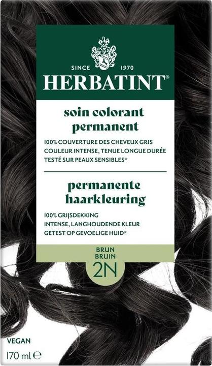Produktbild Herbatint Permanentes Haarfärbegel Braun 2N (Braun)