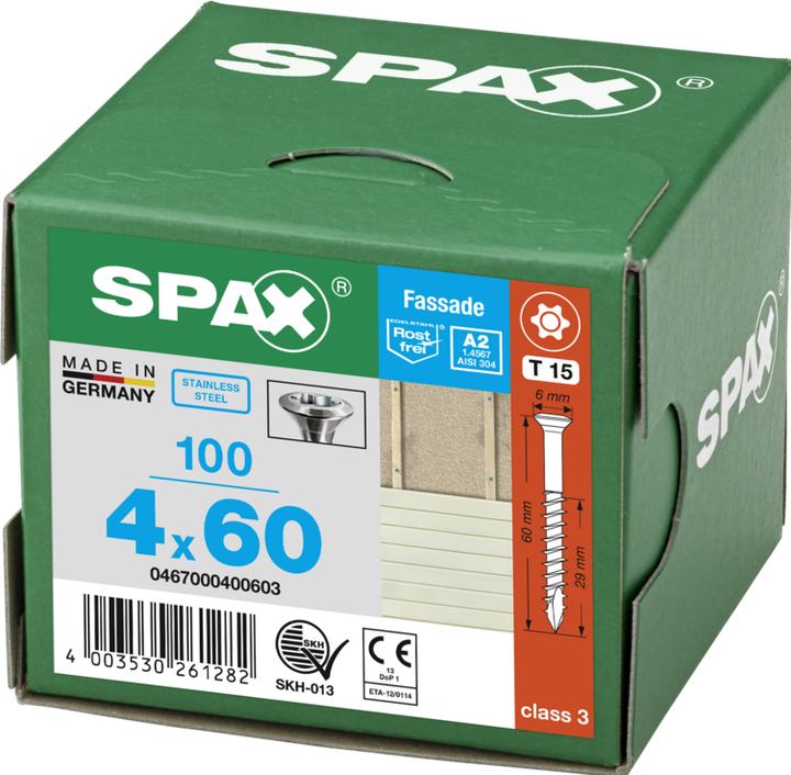 Produktbild Spax A2 Linsensenkkopf Kleiner Kopf T-Star Plus T15 Teilgewinde Cut (100 Schrauben pro Stück)
