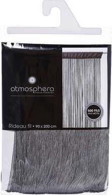 Actual product image Atmosphera CURTAIN GREY THREAD 90X200 D (90 x 200 cm)