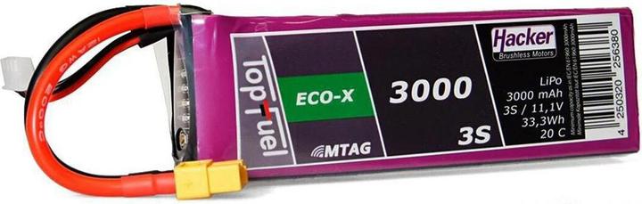 Produktbild Hacker LiPo Pack TF ECO-X 3000mAh 3S MTAG (11.10 V, 3000 mAh)