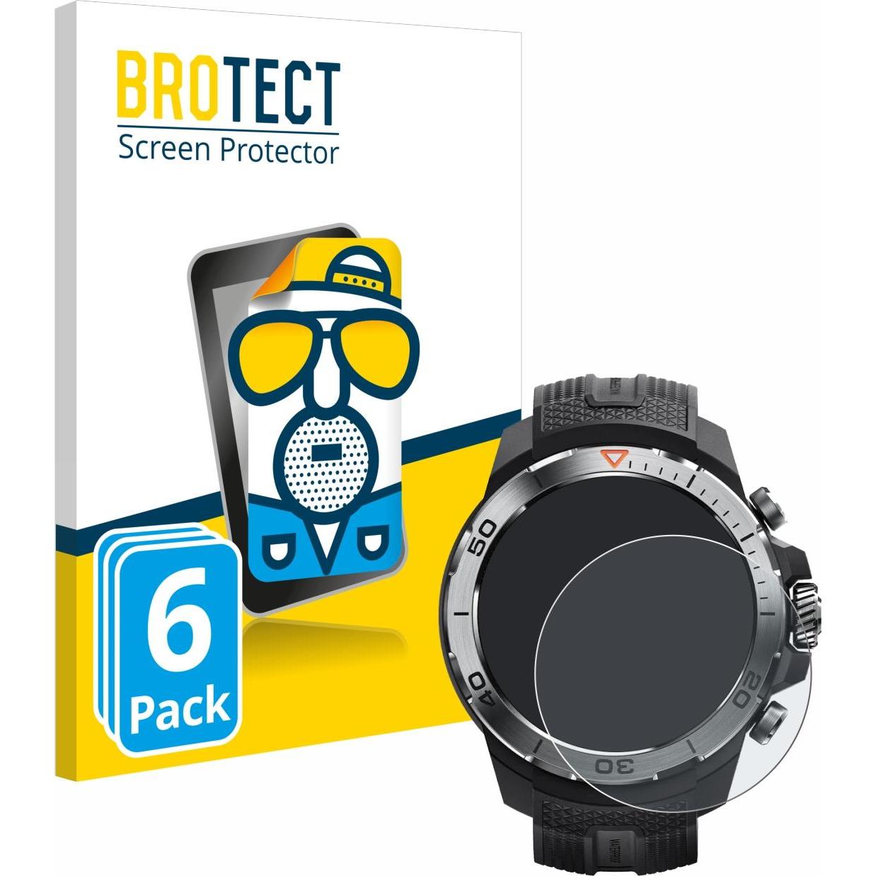 BROTECT Entspiegelungsfolie Displayschutz Displayschutzfolie Folie Matt, Smartwatch Schutzfolie, Grau