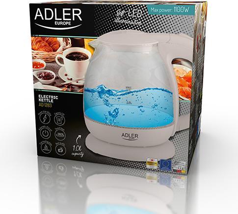 Immagine prodotto Adler Bollitore in vetro da 1,0 l AD-1283C (1 l)