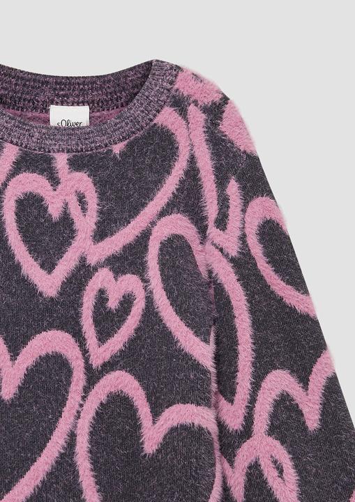 Produktbild s.Oliver Strickpullover Flauschiger Strickpullover aus Viskosemix im Loose Fit (92)