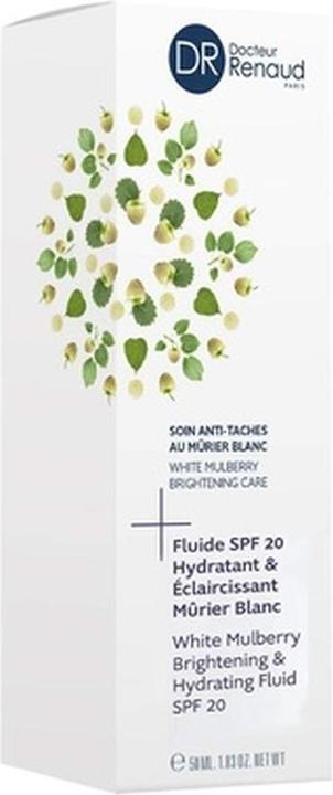 Actual product image Dr. Renaud White Mulberry Brightening & Hydr. Fluid SPF20 (Suntan cream, SPF 20, 50 ml)