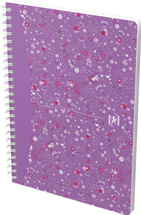 Produktbild Oxford FORME FLORAL - Spiralbuch (A5, Kariert, Harter Einband)