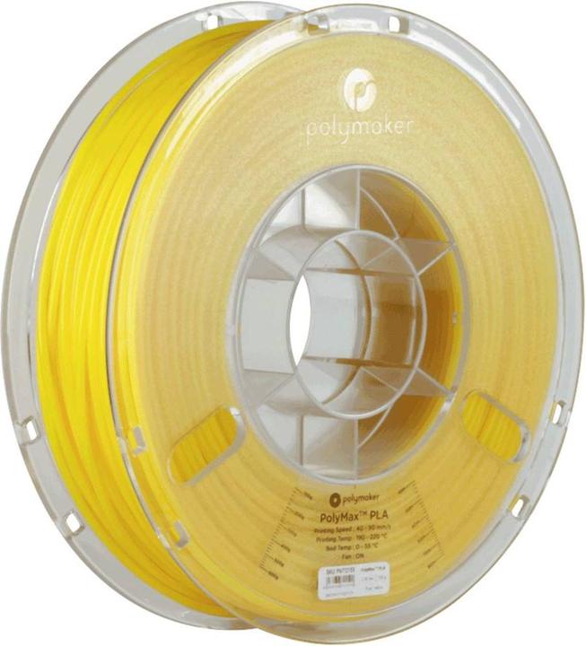 Image du produit Polymaker PA06017 PolyMAX Tough Filament Tough PLA haute rigidité, haute résistance à la traction, haute (Bien que le PLA, 2.85 mm, 750 g, Jaune)