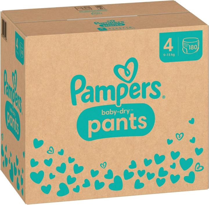 Productafbeelding Pampers Baby-Dry Broek (Gr. 4, Maandelijks pakket, 180 Stuk)