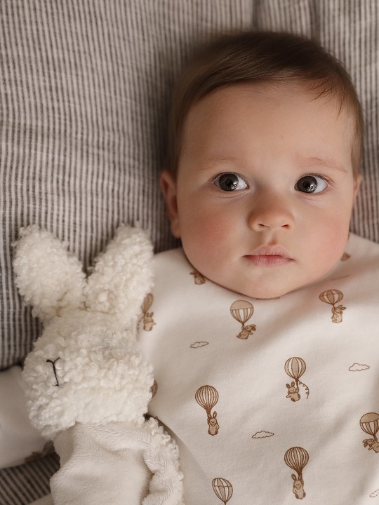 Actual product image Vertbaudet Bio-Kollektion: 2er-Pack Baby Strampler mit Heissluftballons (68)