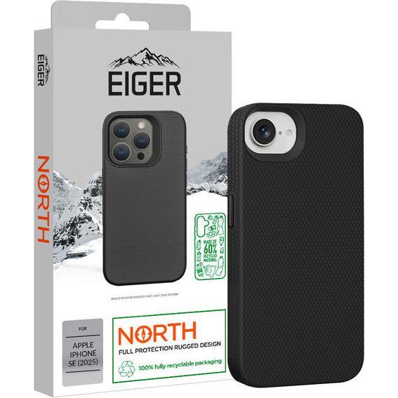 Eiger North (Apple iPhone 16e), Smartphone Hülle, Schwarz