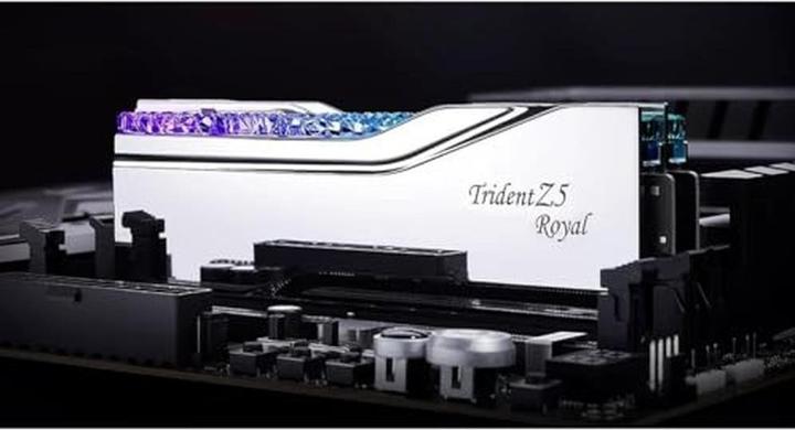 Productafbeelding G.Skill DIMM 32 GB DDR5-6400 (2x 16 GB) dual kit (zilver, F5-6400J3039G16GX2-TR5NS, Trident Z5 Royal Neo, A (2 x 16GB, 6400 MHz, DDR5 RAM, DIMM 288 pin)