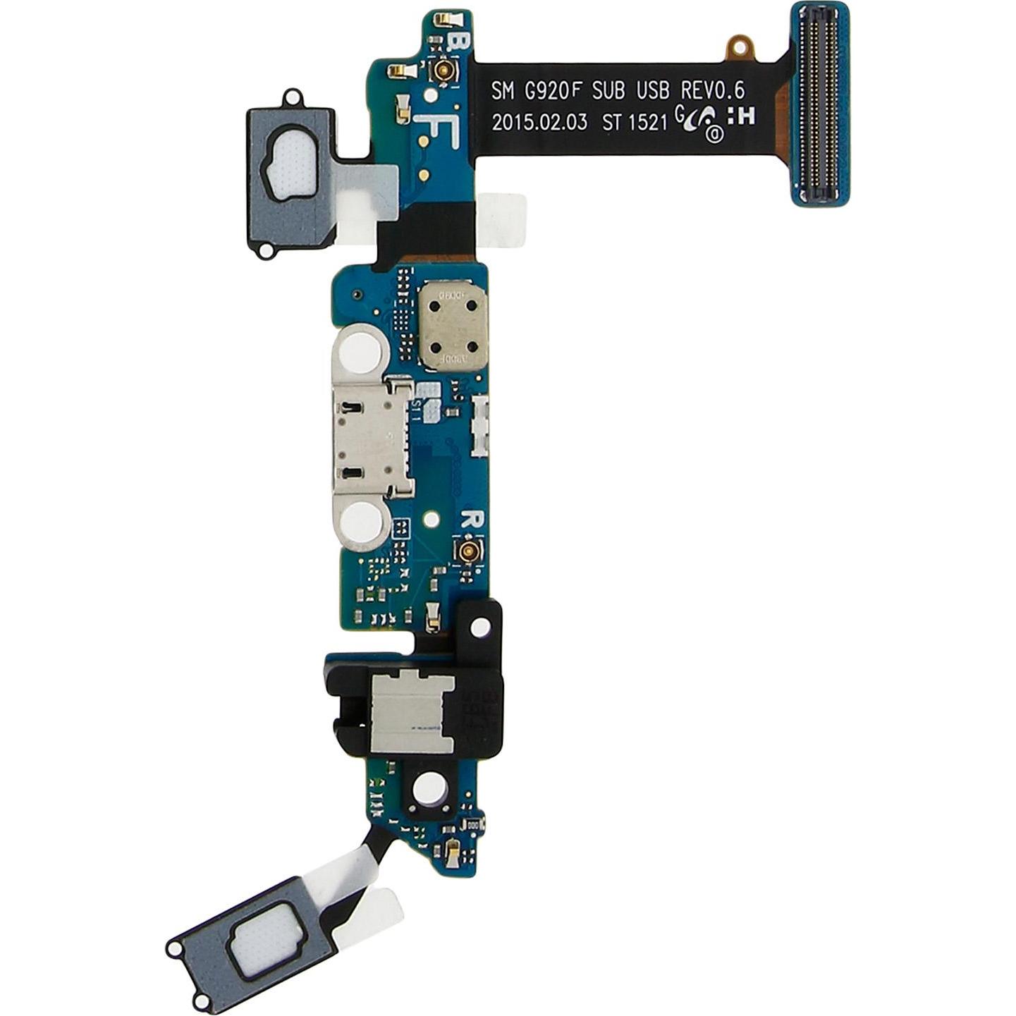 Avizar Ladebuchse Ersatzteil Samsung Galaxy S6 (Galaxy S6), Mobilgerät Ersatzteile, Schwarz