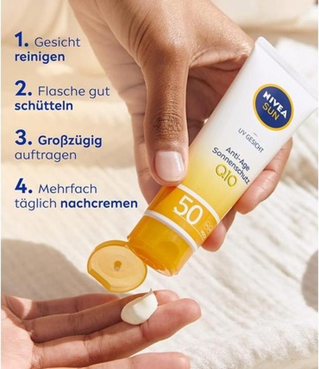 Actual product image NIVEA Sun (Suntan cream, SPF 50, 50 ml)