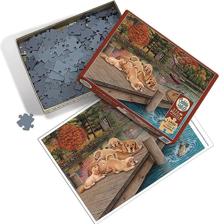Image du produit Cobble Hill Golden Retriever au ponton 275 pièces (275 pièces)