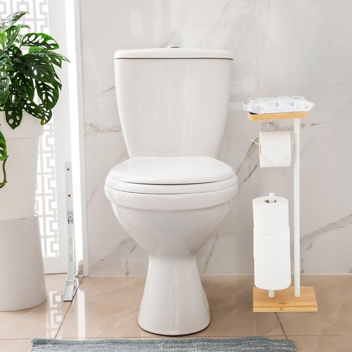 Actual product image Relaxdays Toilet roll holder