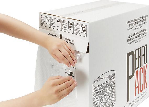 Actual product image kaiserkraft Bubble wrap in a donation box (1 pcs.)