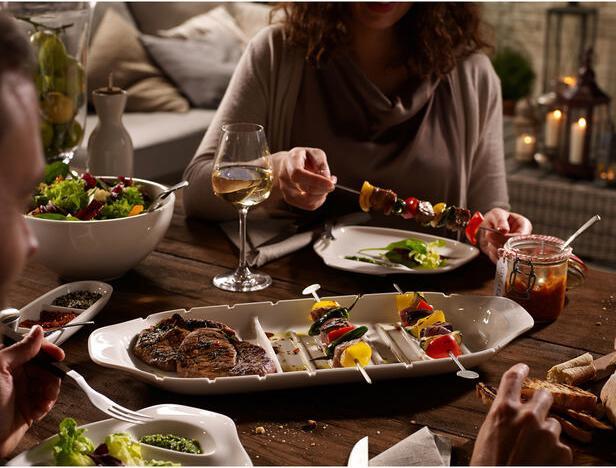 Produktbild Villeroy & Boch Servierplatte XL mit Spiessfunktion BBQ Passion