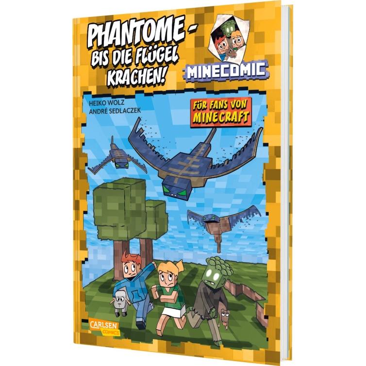 Thumbnail - Minecraft: Phantome - bis die Flügel krachen!, Kinderbücher von Heiko Wolz, André Sedlaczek