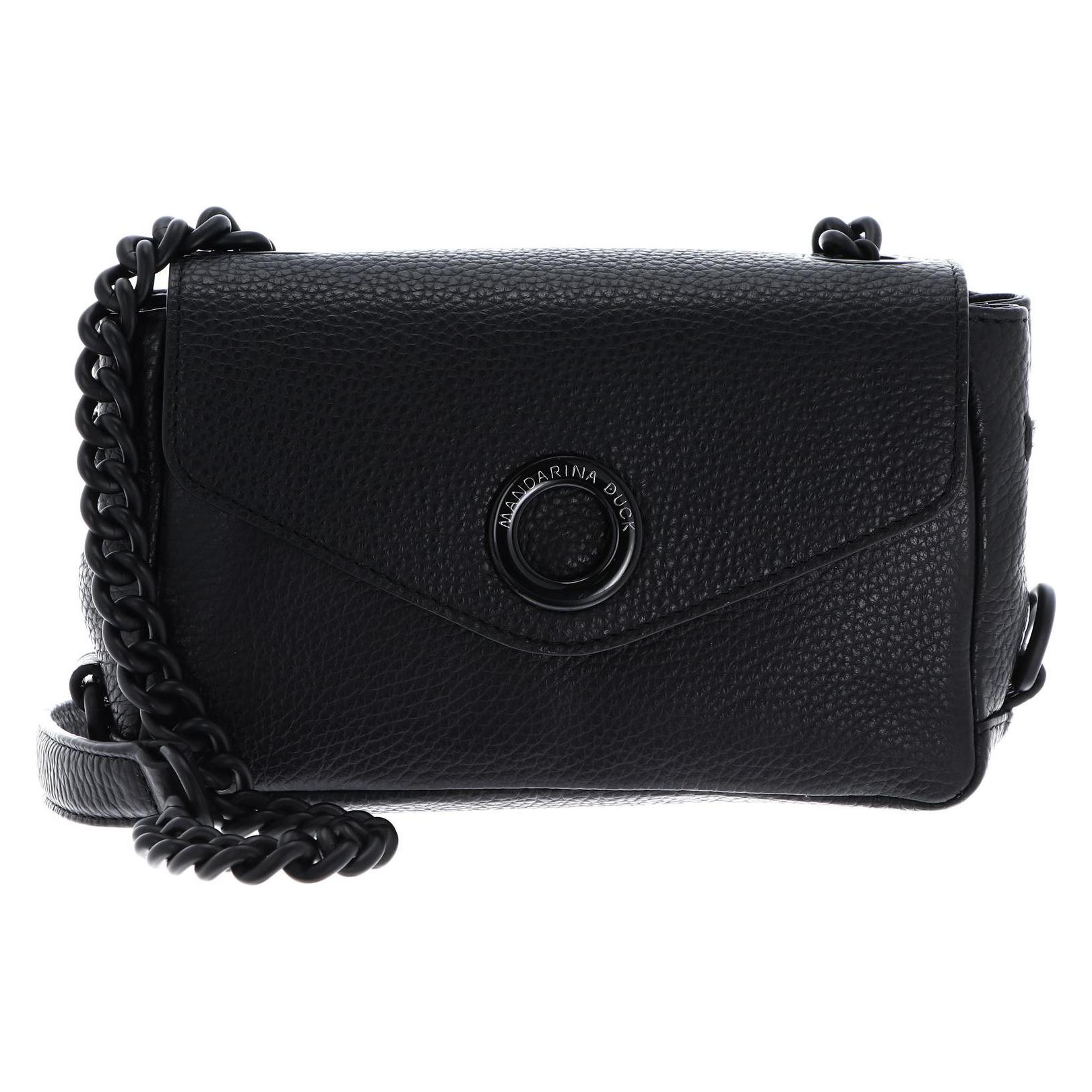 Mandarina Duck, Damen, Handtasche, Mellow Neon Crossover Bag, Schwarz