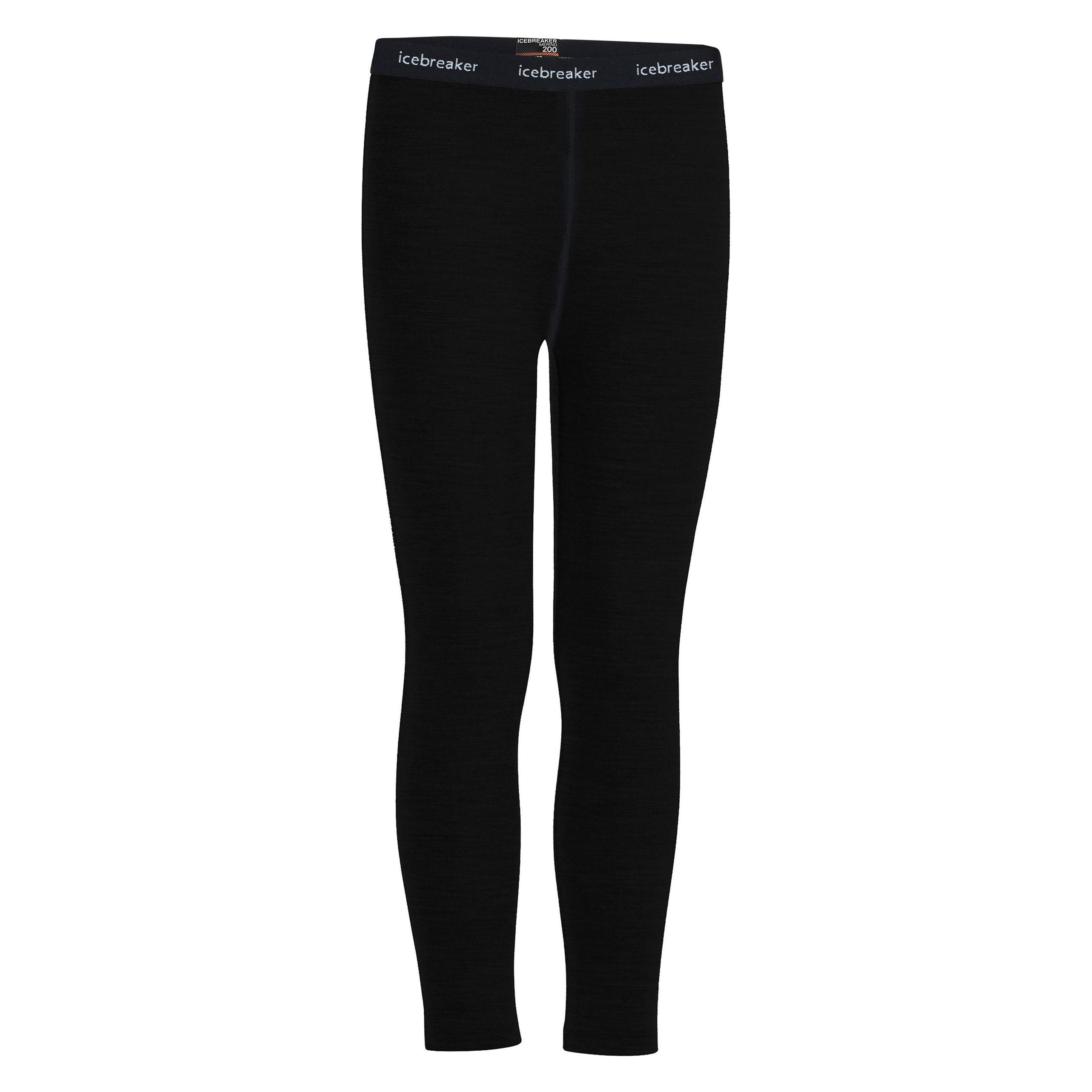 Icebreaker, Unisex, Funktionsunterhose, Oasis (116), Schwarz, 116