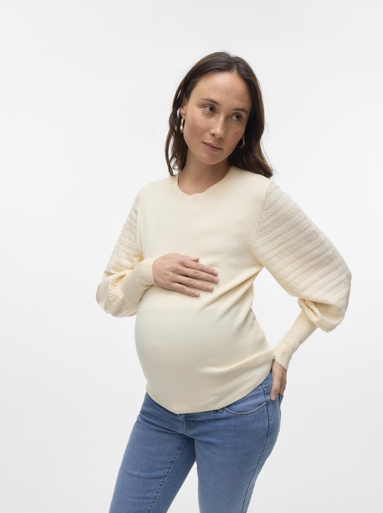 Produktbild Vero Moda Maternity Normal geschnitten Rundhals Lange Bündchen Pullover Gestricktes Oberteil (M)
