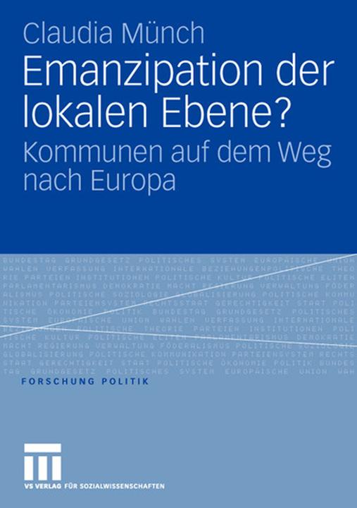 Produktbild Emanzipation der lokalen Ebene? (Deutsch, Claudia Münch, 2006)