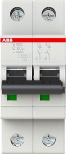 Produktbild ABB S202-C0,5 Sicherungsautomat 0,5A pro M compact 2-polig