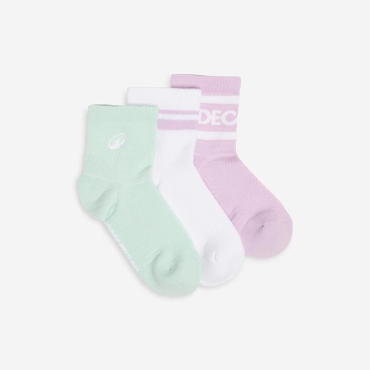 Produktbild Decathlon Socken Low 3er-Pack - grün/weiss (35, 38)