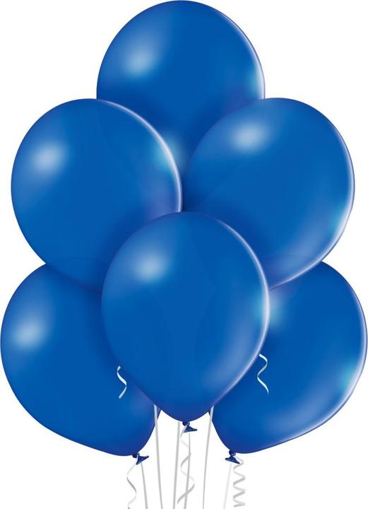Actual product image Belbal 25 Decorative Round Balloons Ø 33 cm KING BLUE (25 x)