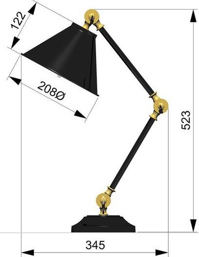Produktbild Elstead Lighting Provence Element Tischleuchte E27 Dunkelgrau, Altmessing (E27)