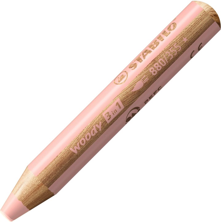 Actual product image STABILO woody 3 in 1 coloured pencil (Apricot, 1 x)
