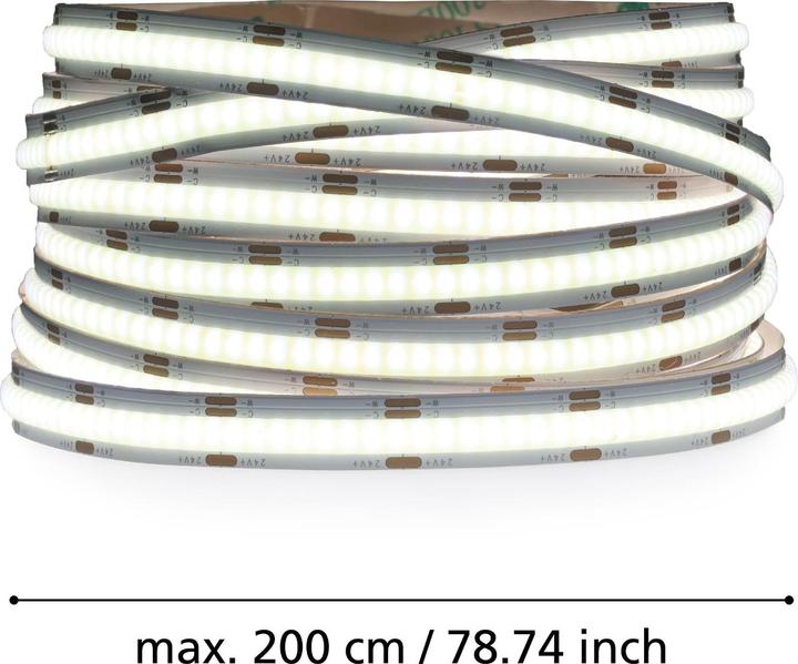 Produktbild EGLO 900577 COB STRIPE LED LED-Streifen 13,2W Weiss Fernbedienung steuerbare Lichtfarbe dimmbar (200 cm, Indoor)
