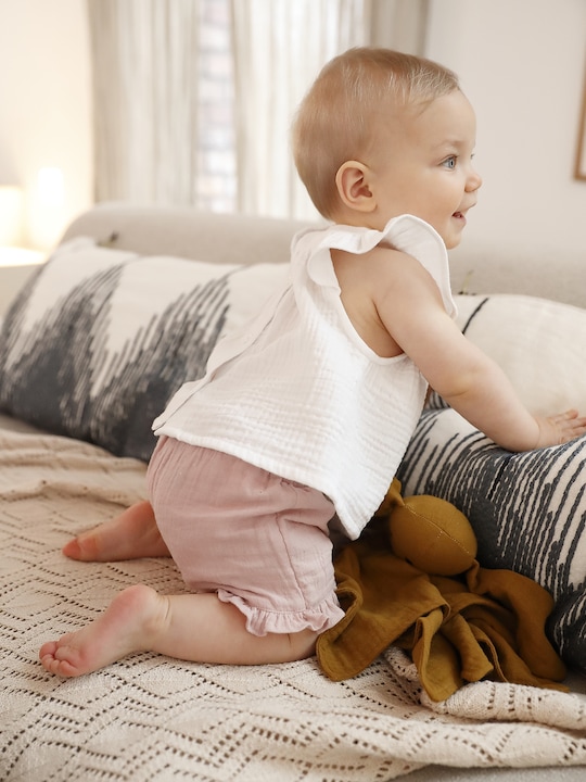 Immagine prodotto Vertbaudet Mädchen Baby Bluse mit kurzen Volantärmeln (56)