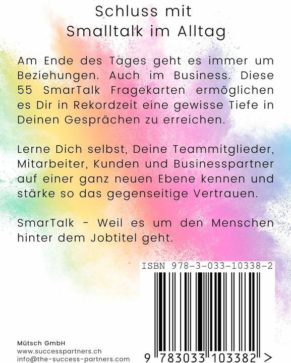 Produktbild SmarTalk Gesprchskarten (Deutsch, Mütsch GmbH, 2024)