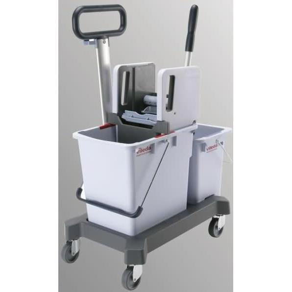 Vileda Fahreimer Professional CombiSpeed 25 L Nasswischwagen inklusive Presse & kompaktem Fahrgeste, Reinigungsutensil, ...