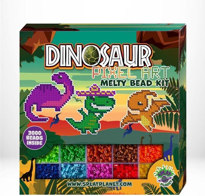 Planet Dinosaurier-Bügelperlen-Set