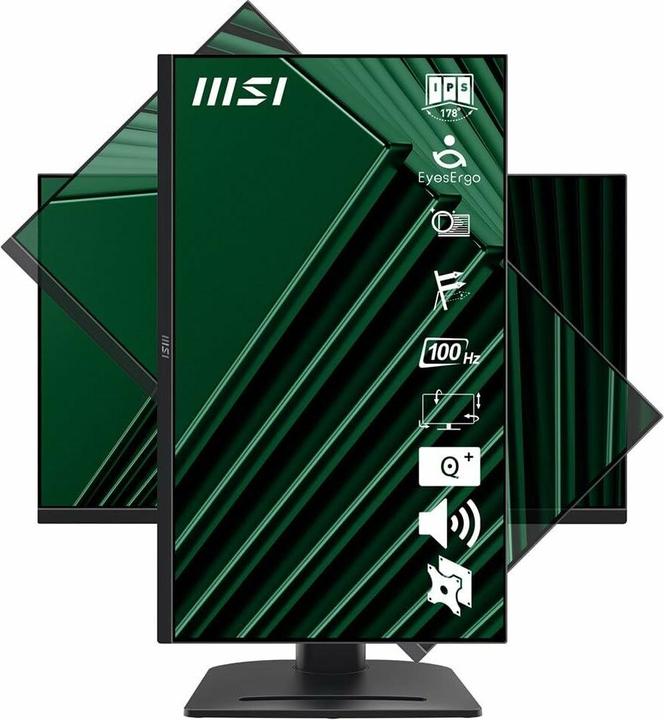 Produktbild MSI MON 27IPS FHD BK MM PIVOT PRO MP275PG 1MS 100HZ (1920 x 1080 Pixel, 27")