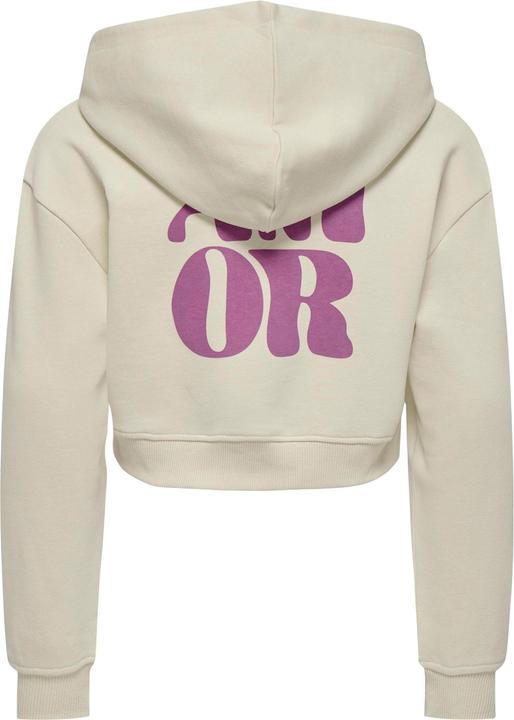 Produktbild Only Normal geschnitten Rundhals Gerippte Ärmelbündchen Tief angesetzte Schulter Sweatshirt Sweatshirt (122, 128)