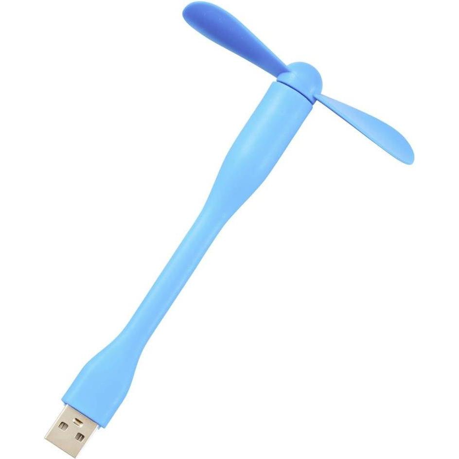 Thumbnail - Renkforce RF-USBF-101-BL USB-Ventilator Schwenkbar (B x H x T) 85 x 141 x 21 m, Ventilator, Blau