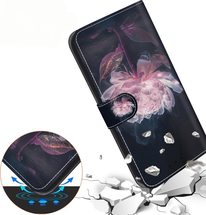 Produktbild Cover-Discount iPhone 16e - Tasche Hülle mit Blüten Motiv (Apple iPhone 16e, Apple iPhone 17e)