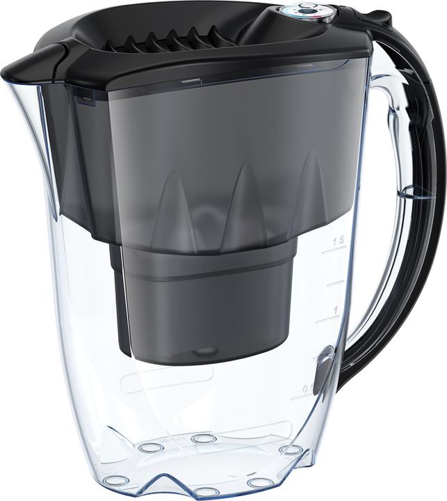 Produktbild Aquaphor Filter jug Amethyst 2.8 l with timer + B25 Maxfor plus water filter cartridge, juodas (2.80 l)