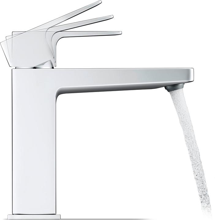 Actual product image Duravit Manhattan single lever basin mixer, M MinusFlow, 129 mm projection, with pop-up waste, MH102