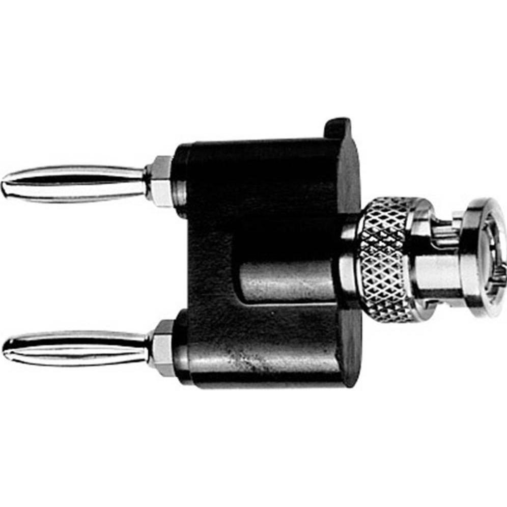 Telegärtner Messadapter ( BNC-Stecker, Elektronikkabel + Stecker, Schwarz, Silber