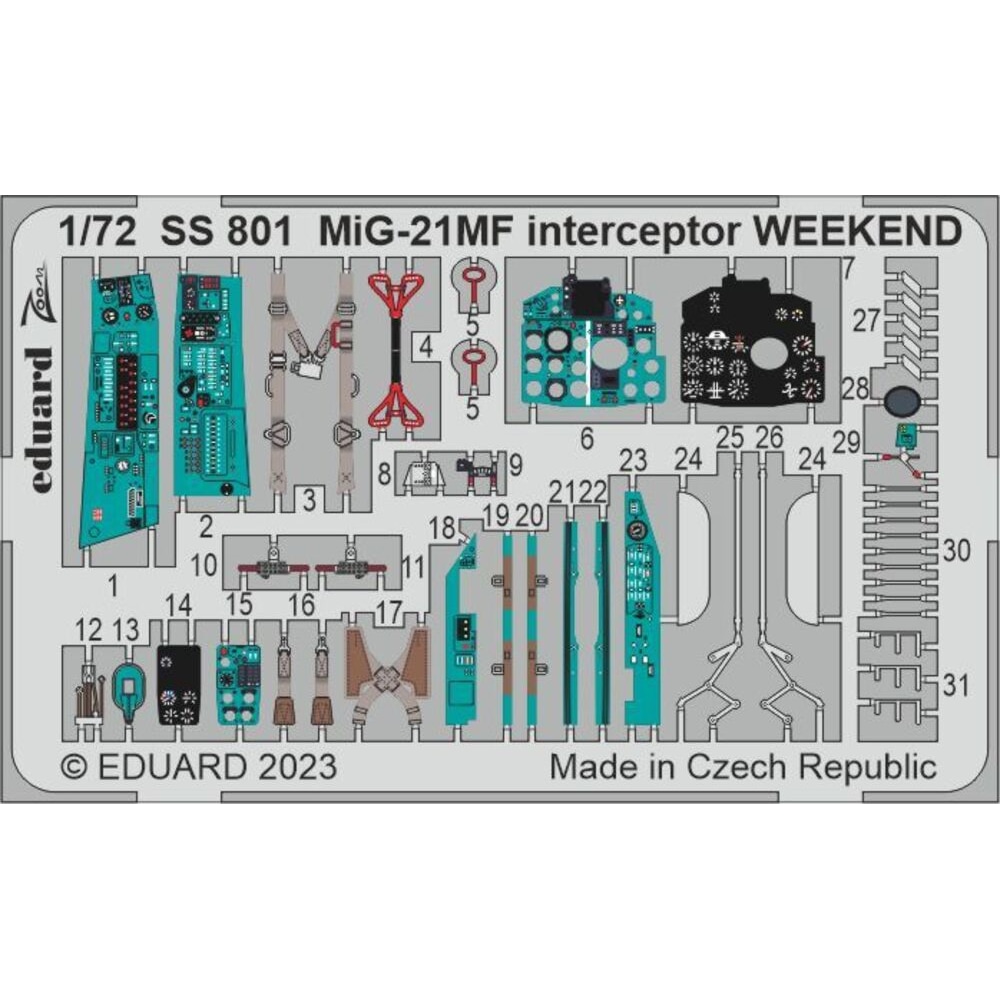 Eduard MiG-21MF interceptor WEEKEND 1/72