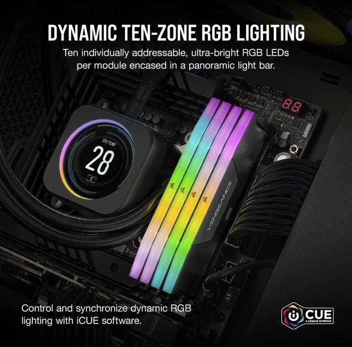 Produktbild Corsair D548GB 7000-40 Vengeance RGB bk K2 COR (2 x 24GB, 7000 MHz, DDR5-RAM, DIMM)