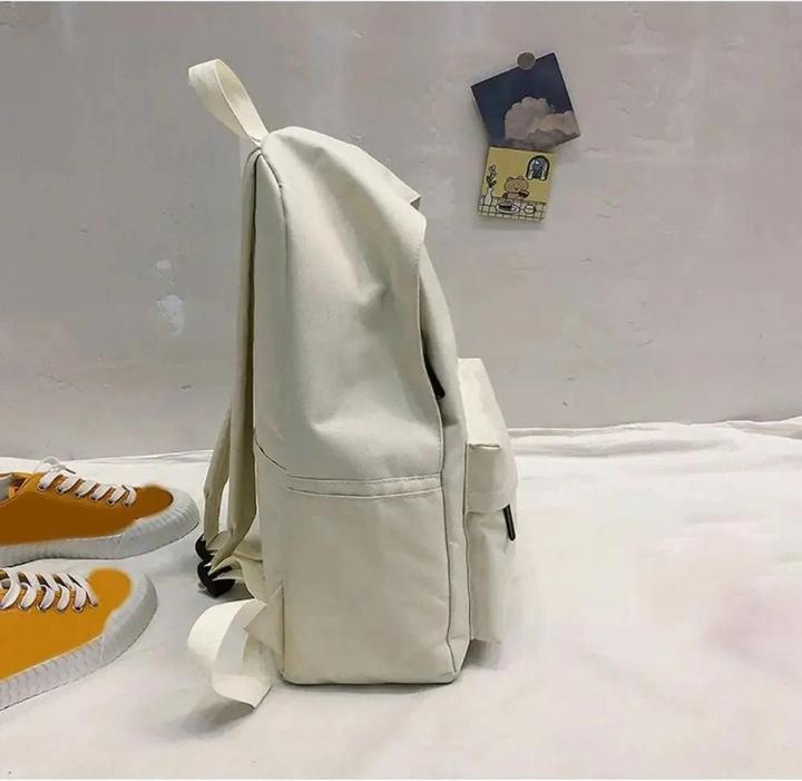 Immagine prodotto Only-Bags.Store Leinwand Schulrucksack Gänseblümchen Stickerei Schultasche Grosse Kapazität Tragbare Reisetasche