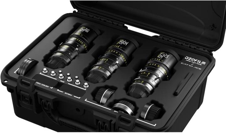 Actual product image Dzofilm Cine Lens Catta Ace Zoom 3Lens Kit 1835358070135 T29 Black (Canon EF, L-Mount)