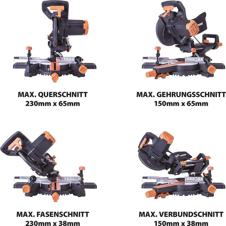 Immagine prodotto Evolution R210SMS PLUS 1500 W 210 mm Mitre Saw