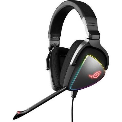 ASUS Rog Delta Kopfhörer, Schwarz (90YH00Z1-B2UA00) (Kabelgebunden), Gaming Headset, Schwarz