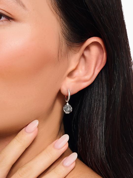 Immagine prodotto Thomas Sabo Creolen Midnight Rose Silber (Argento 925)